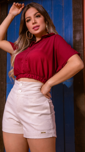 Cropped com detalhe