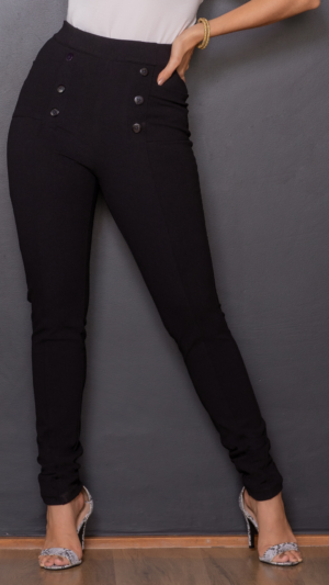 Calça prada com botões frontais
