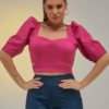 Cropped manga bufante