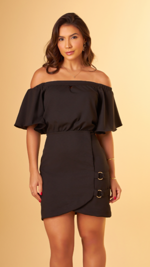 Vestido crepe moss
