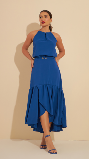 Vestido Crepe Twist Mirage